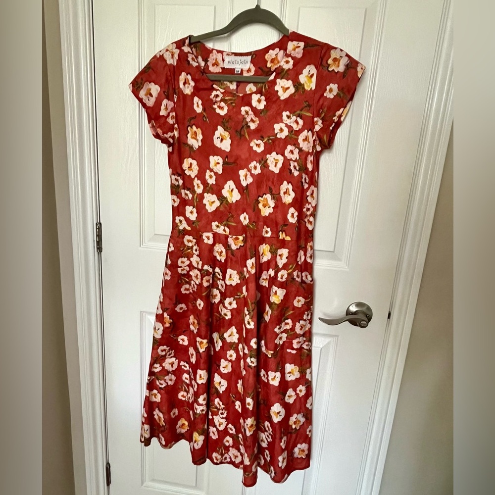 Floral print midi sundress, new with tags